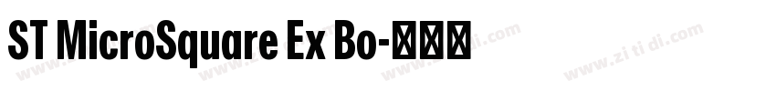 ST MicroSquare Ex Bo字体转换